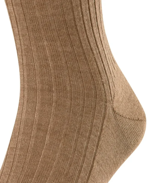 FALKE Bristol Pure Heren herensokken, bruin (nutmeg mel)