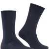 FALKE Bristol Pure herensokken, donkerblauw (dark navy)
