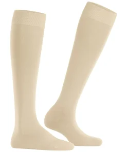 FALKE ClimaWool dames kniekousen, creme (cream)