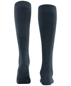 FALKE ClimaWool dames kniekousen, donkerblauw (navy mel.)