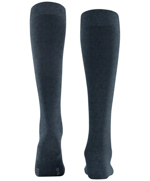 FALKE ClimaWool dames kniekousen, donkerblauw (navy mel.)