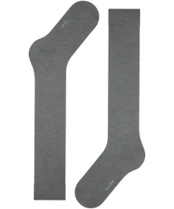 FALKE ClimaWool dames kniekousen, grijs (light greymel.)