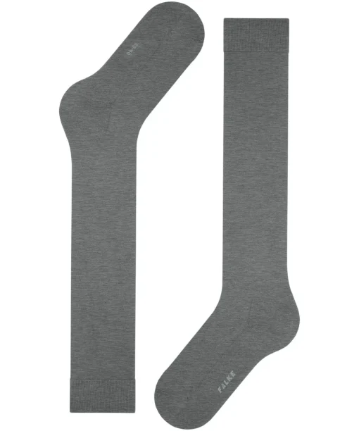 FALKE ClimaWool dames kniekousen, grijs (light greymel.)