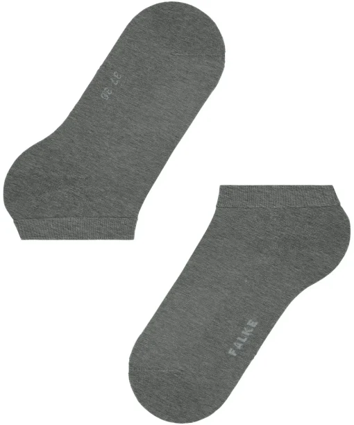 FALKE ClimaWool dames sneakersokken, grijs (light greymel.)