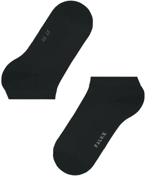FALKE ClimaWool dames sneakersokken, zwart (black)