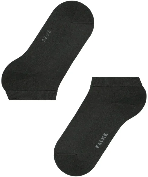 FALKE ClimaWool dames sneakersokken, antraciet melange (anthra. mel.)