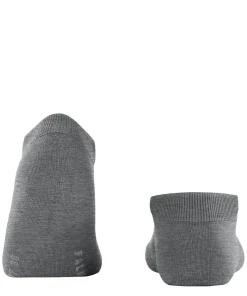 FALKE ClimaWool dames sneakersokken, grijs (light greymel.)