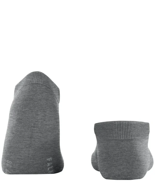FALKE ClimaWool dames sneakersokken, grijs (light greymel.)