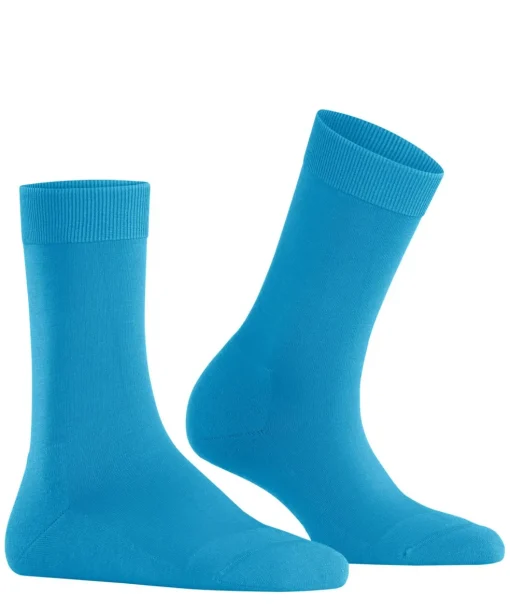 FALKE ClimaWool damessokken, blauw (true blue)
