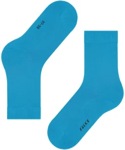 FALKE ClimaWool damessokken, blauw (true blue)
