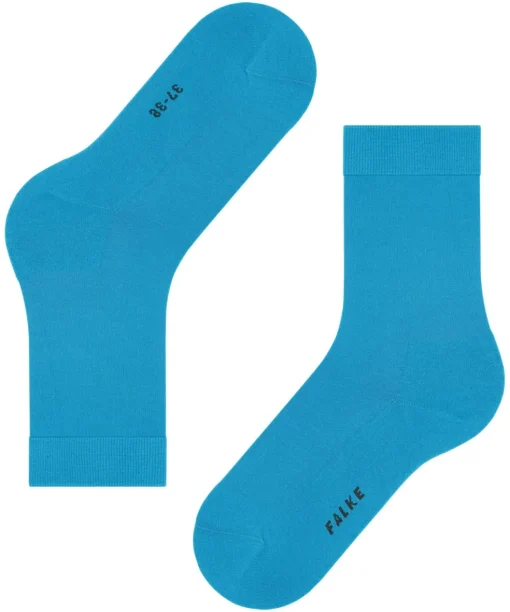 FALKE ClimaWool damessokken, blauw (true blue)