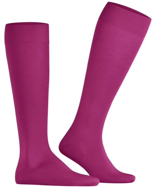 FALKE ClimaWool heren kniekousen, roze (berry)
