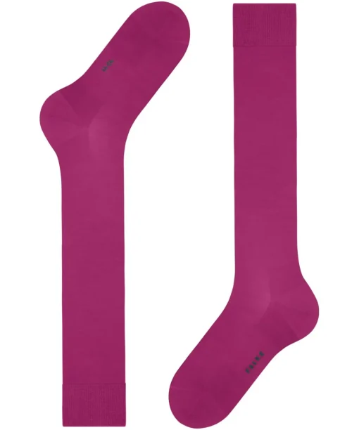 FALKE ClimaWool heren kniekousen, roze (berry)
