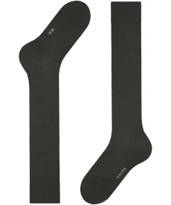 FALKE ClimaWool heren kniekousen, antraciet melange (anthra. mel.)