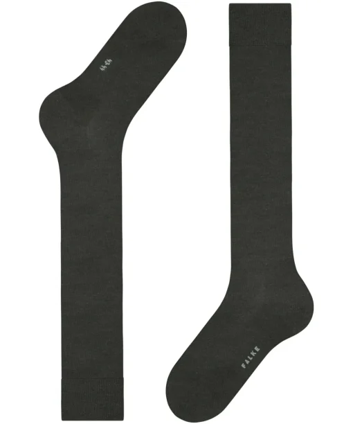 FALKE ClimaWool heren kniekousen, antraciet melange (anthra. mel.)