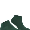 FALKE ClimaWool heren sneakersokken, groen (hunter green)