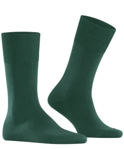 FALKE ClimaWool herensokken, groen (hunter green)