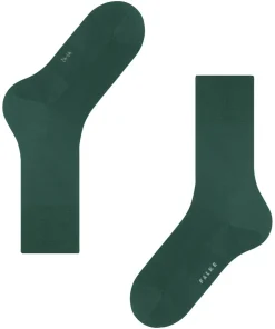 FALKE ClimaWool herensokken, groen (hunter green)