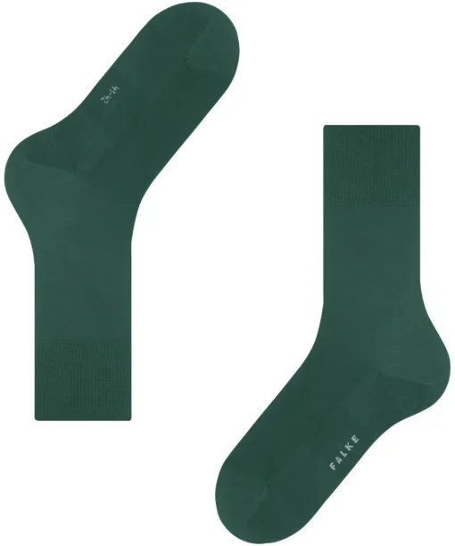 FALKE ClimaWool herensokken, groen (hunter green)