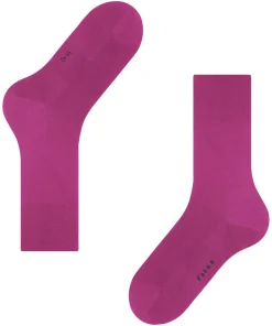 FALKE ClimaWool herensokken, roze (berry)