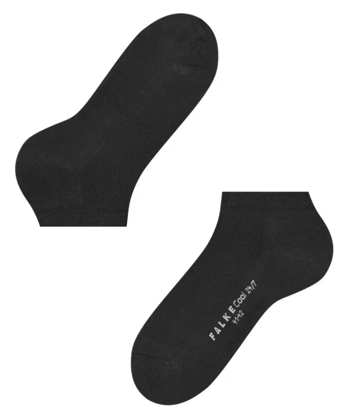 FALKE Cool 24/7 heren enkelsokken, zwart (black)