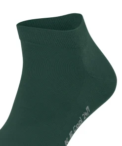 FALKE Cool 24/7 heren enkelsokken, groen (hunter green)