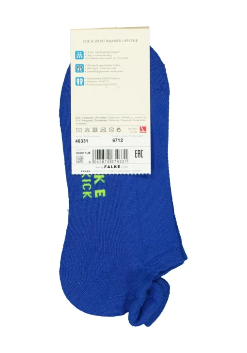 FALKE Cool Kick dames enkelsokken, kobalt blauw (cobalt)
