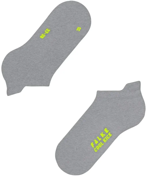 FALKE Cool Kick dames sneakersokken, grijs (light grey melangeange)