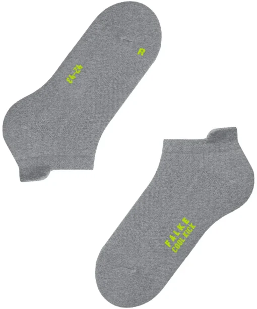 FALKE Cool Kick unisex sneakersokken, grijs (light grey melangeange)