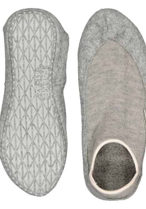 FALKE Cosyshoe dames huissokken, kort model, lichtgrijs (light grey)