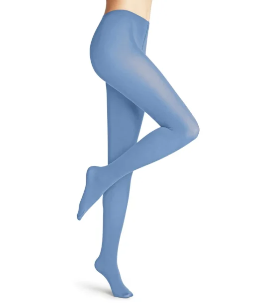 FALKE Cotton Touch dames panty, arcticblue