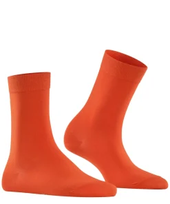 FALKE Cotton Touch damessokken, oranje (ziegel)