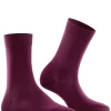 FALKE Cotton Touch damessokken, donkerrood (barolo)