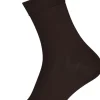 FALKE Cotton Touch damessokken, katoen, donkerbruin (dark brown)