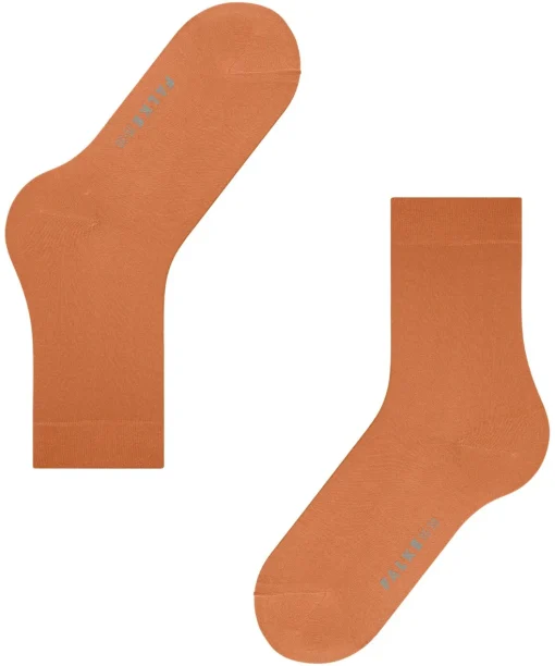 FALKE Cotton Touch damessokken, oranje (tandoori)
