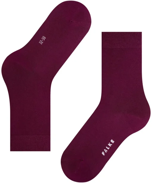 FALKE Cotton Touch damessokken, donkerrood (barolo)