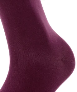 FALKE Cotton Touch damessokken, donkerrood (barolo)