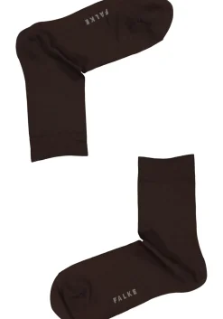 FALKE Cotton Touch damessokken, katoen, donkerbruin (dark brown)
