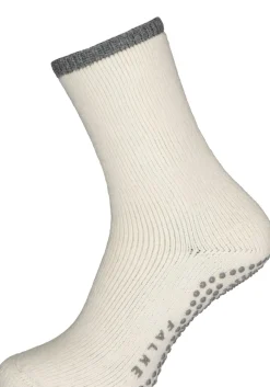 FALKE Cuddle Pads dames huissokken, dik, ecru (off-white)