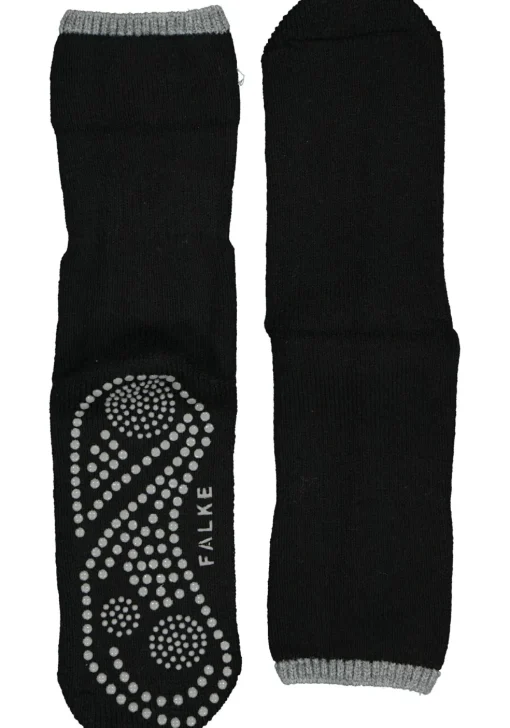 FALKE Cuddle Pads dames huissokken, dik, zwart (black)