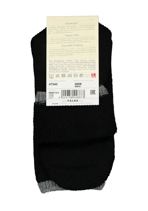 FALKE Cuddle Pads dames huissokken, dik, zwart (black)