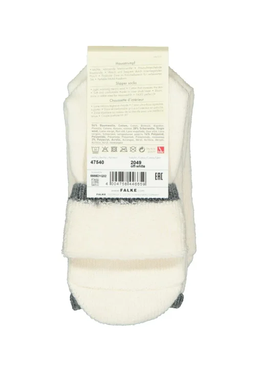 FALKE Cuddle Pads dames huissokken, dik, ecru (off-white)