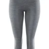 FALKE dames 3/4 tights Wool-Tech Light, thermobroek, grijs (grey-heather)