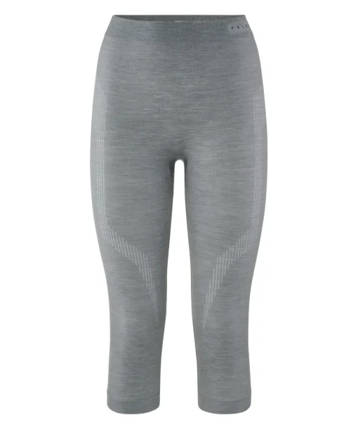 FALKE dames 3/4 tights Wool-Tech, thermobroek, grijs (grey-heather)