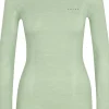 FALKE dames lange mouw shirt Wool-Tech, thermoshirt, groen (quiet green)