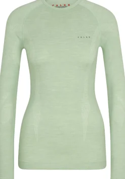 FALKE dames lange mouw shirt Wool-Tech, thermoshirt, groen (quiet green)