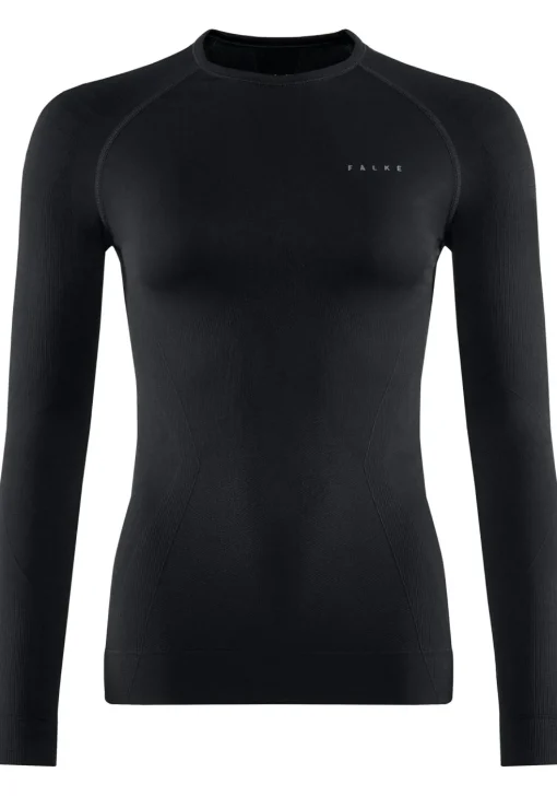 FALKE dames lange mouw shirt Maximum Warm, thermoshirt, zwart (black)