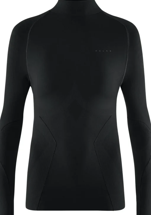 FALKE dames lange mouw shirt Maximum Warm, thermoshirt, zwart (black)