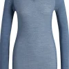 FALKE dames lange mouw shirt Wool-Tech Light, thermoshirt, blauw (capitain)
