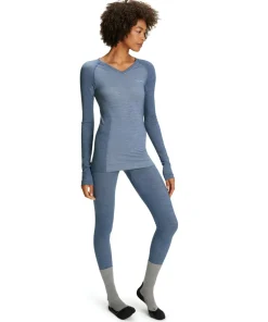 FALKE dames lange mouw shirt Wool-Tech Light, thermoshirt, blauw (capitain)